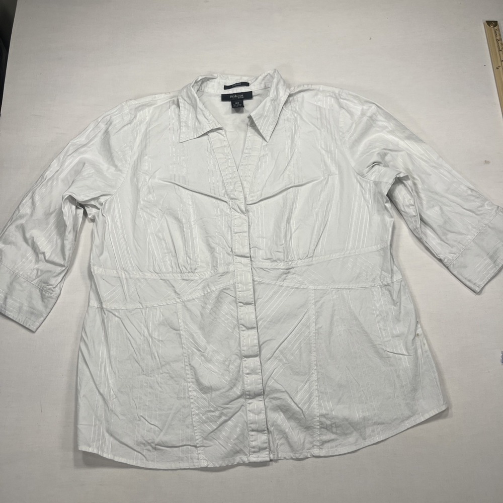 STYLE & CO STRIPED SHIRT 16W